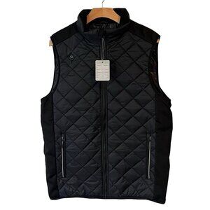 Trimark Heat Panel Puffer Vest Mens Small Black Shefford Power Heated Warm NEW